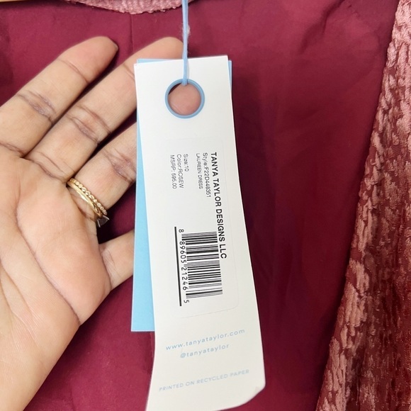 Tanya Taylor Laureen Velvet Wrap Dress - Picture 6 of 10